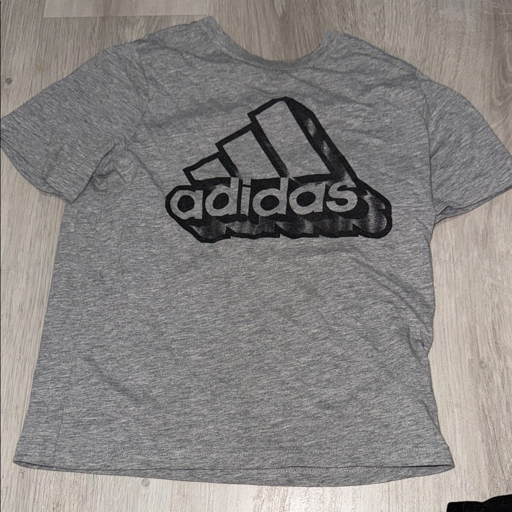Adidas Kids Heather Gray Tee